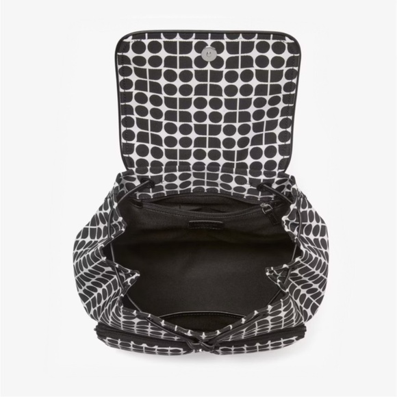 ♠️kate spade Noel Print Jacquard Backpack, Black Multi NWT